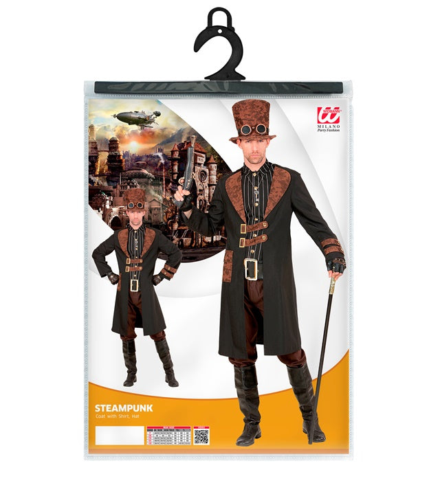 Steampunk Man  Coat With Vest, Hat 