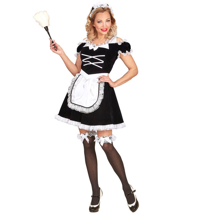 French Maid  Dress With Apron, Headpiece 