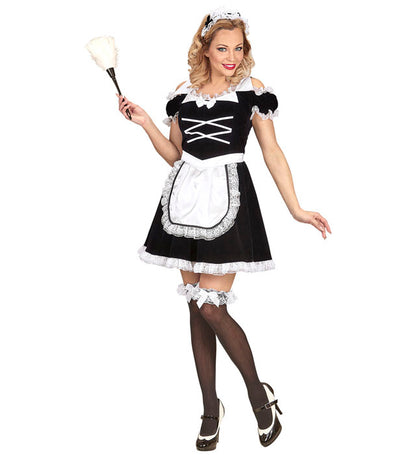 French Maid  Dress With Apron, Headpiece 