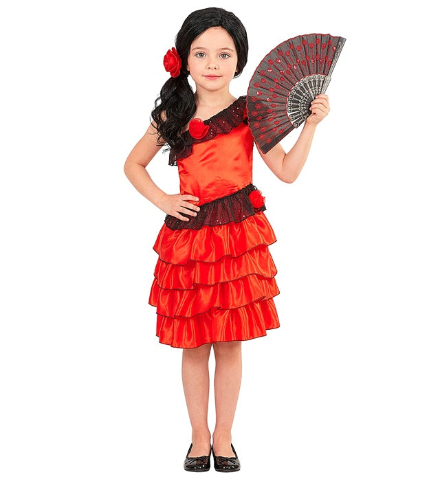 Senorita  Dress, Flower Hair Tie 