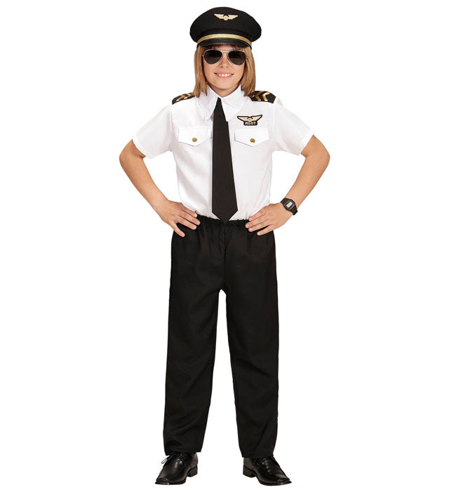 Pilot  Shirt, Tie, Pants, Hat 