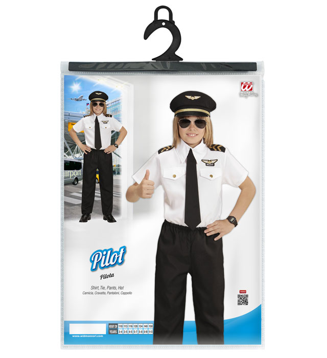 Pilot  Shirt, Tie, Pants, Hat 