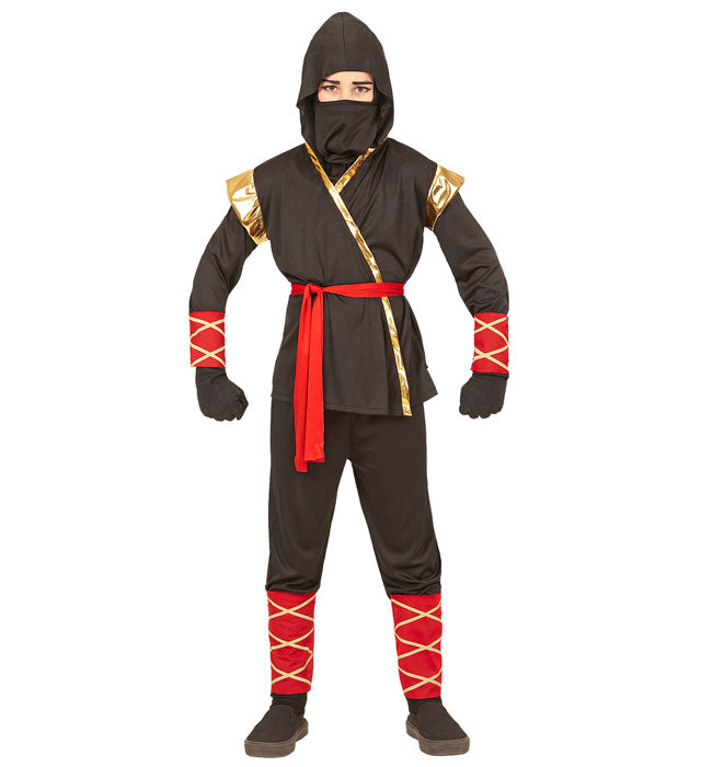 Ninja  Hooded Coat, Pants, Belt, Face Mask, Armbands, Shincovers 