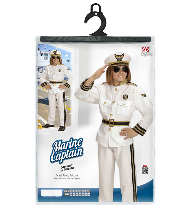 Marine Captain  Jacket, Pants, Belt, Hat 