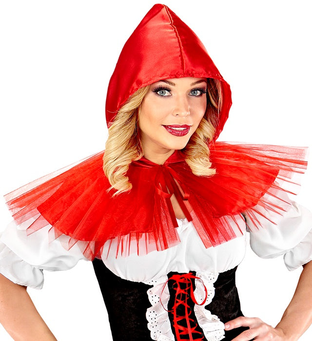 Red Capelet  Hooded Capelet 