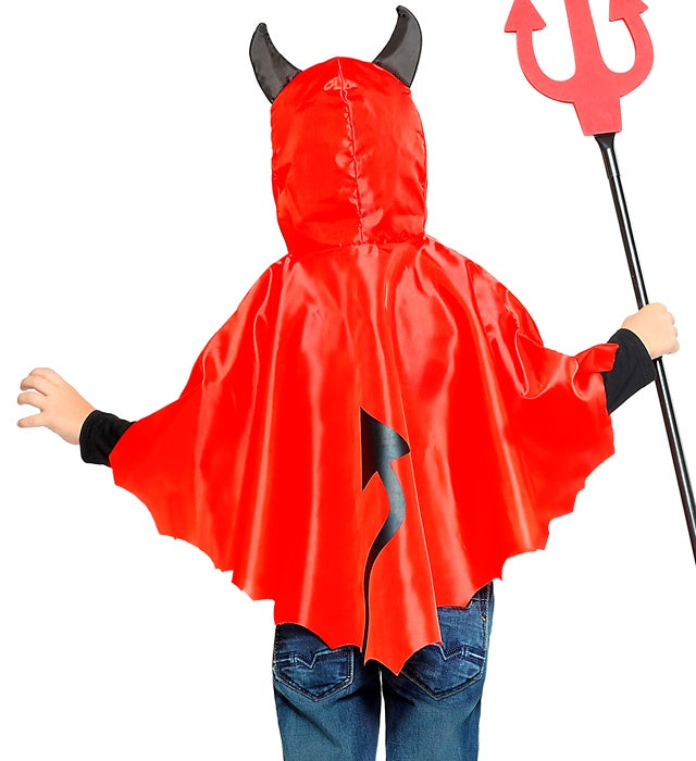 Devil  Hooded Poncho 