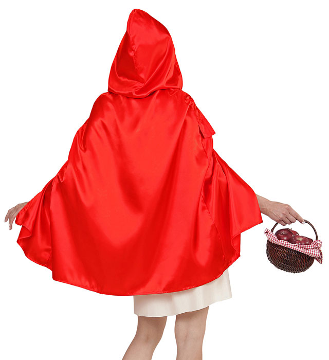 Red Capelet  Hooded Capelet  - 80 Cm