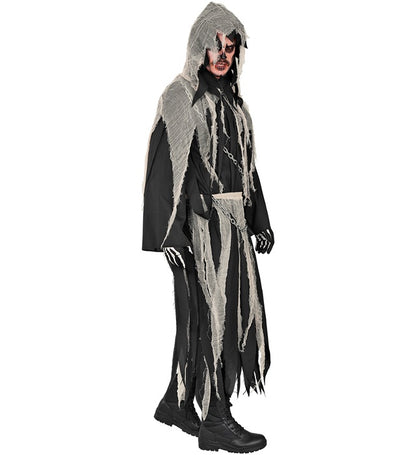 “Chained Reaper”  Hooded Robe With Gauze & Chain, Belt 