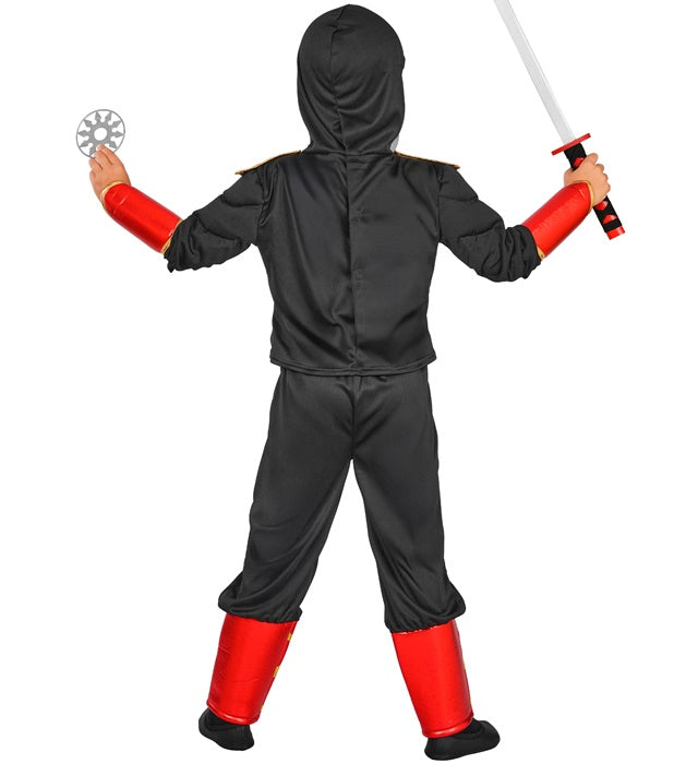 Ninja  Hooded Coat With Armour, Pants, Facemask 
