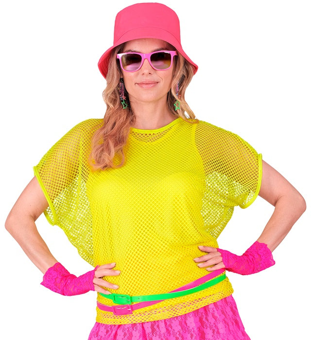 Neon Yellow Net T-Shirt