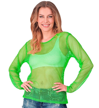 Neon Green Net Shirt