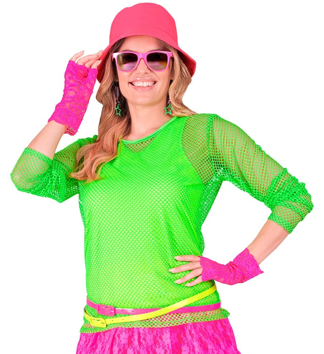 Neon Green Net Shirt