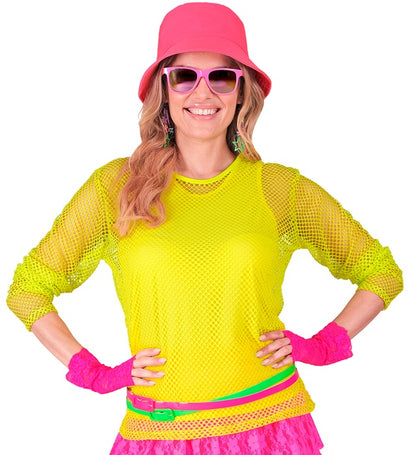 Neon Yellow Net Shirt