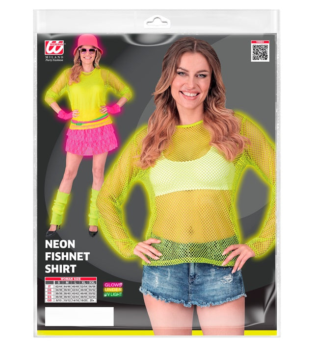 Neon Yellow Net Shirt