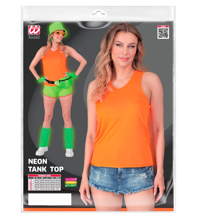 Neon Orange Tank Top