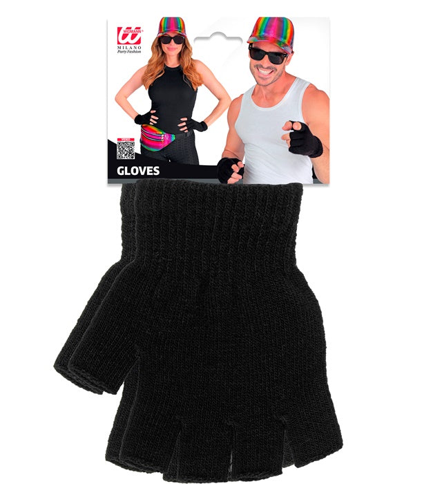 Black Fingerless Gloves