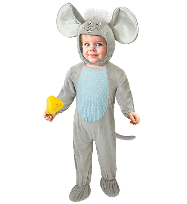 Mouse  Jumpsuit, Hooded Mask, Cheese 