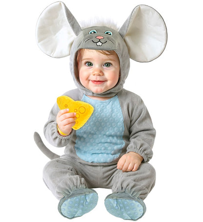 Mouse  Jumpsuit, Hooded Mask, Cheese 