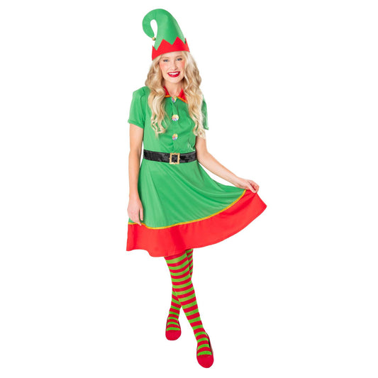 Elf Dress Costume and Hat for Women 1