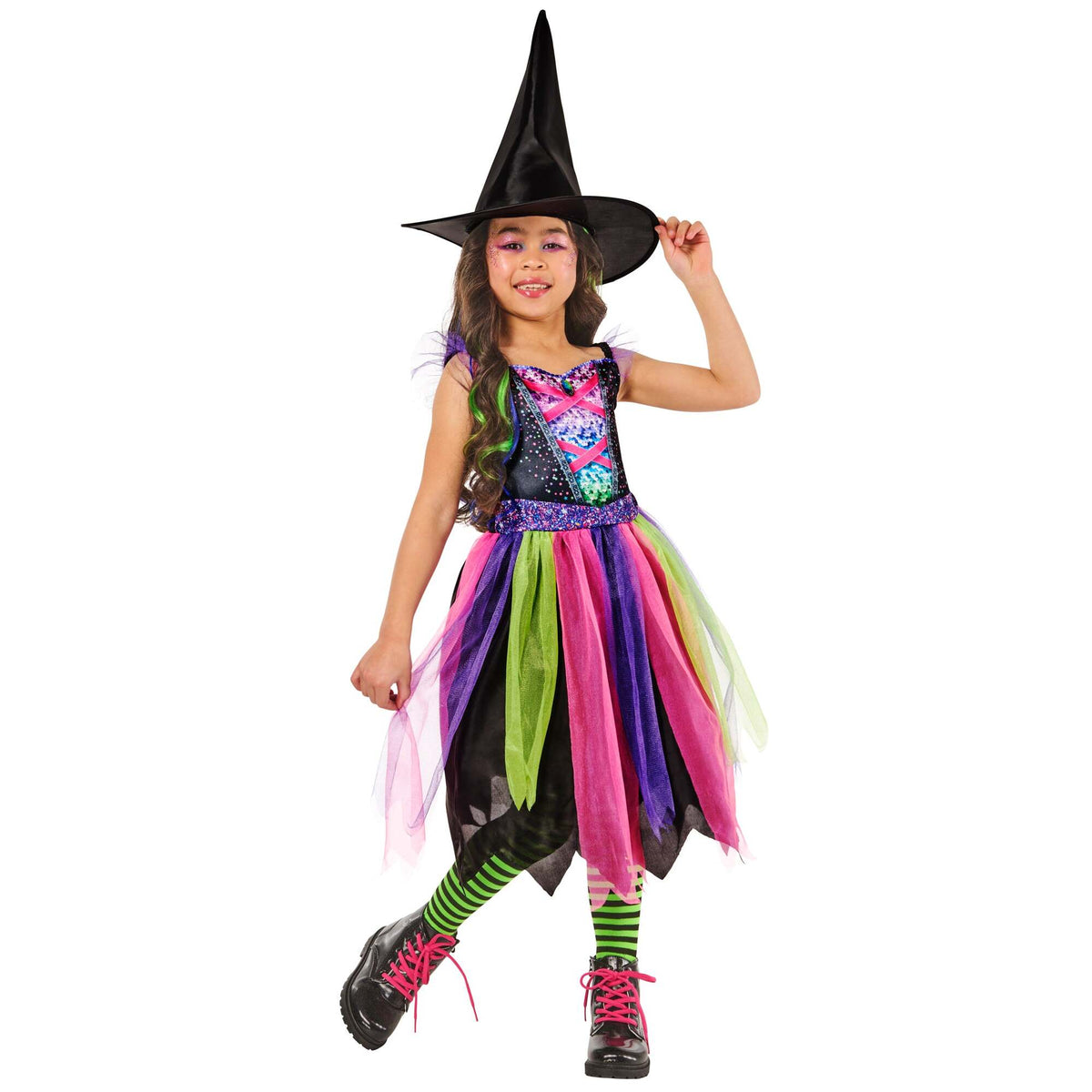 Bright-Night Witch Costume Dress for Girls 1