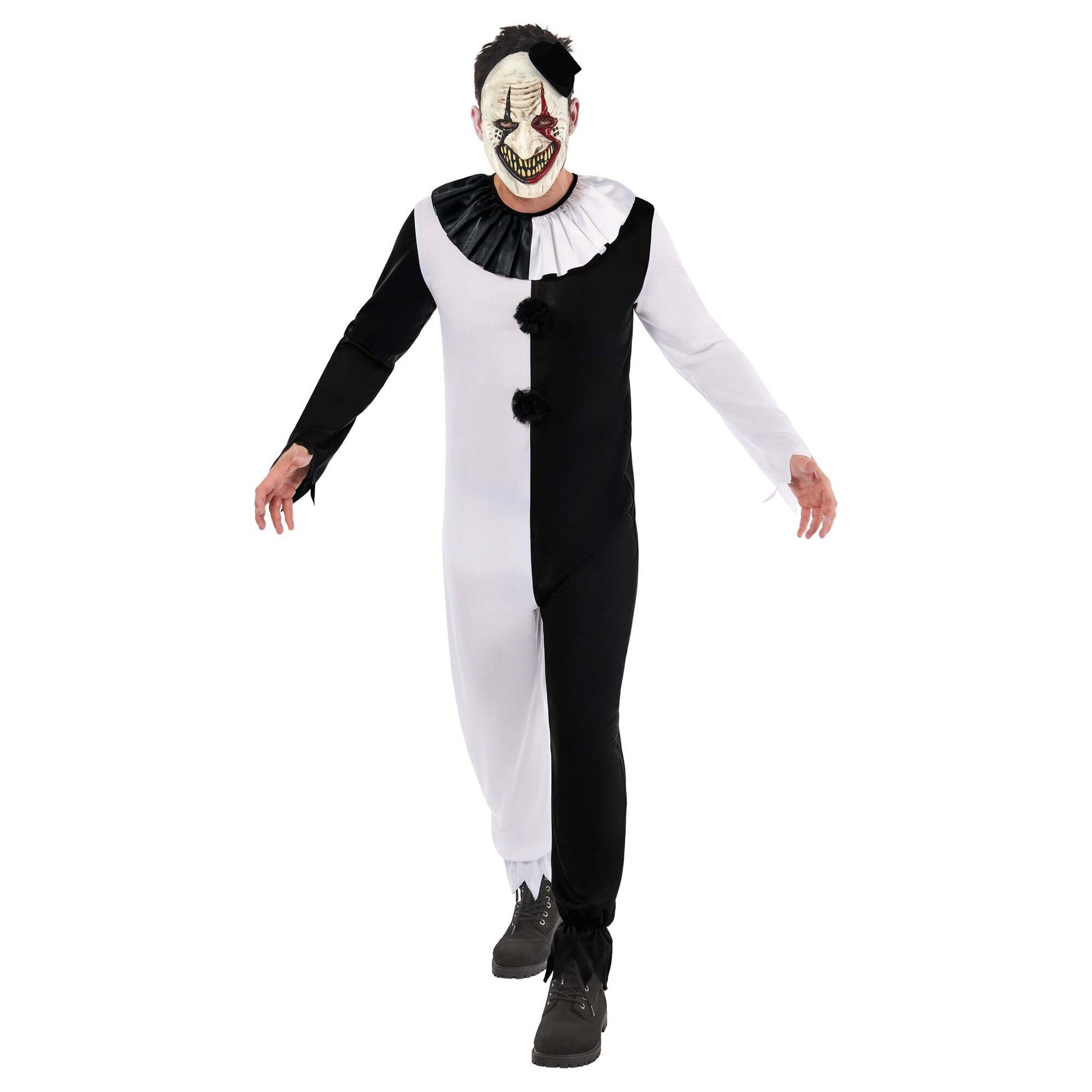 Terror Clown Costume with Mask for Adults 1