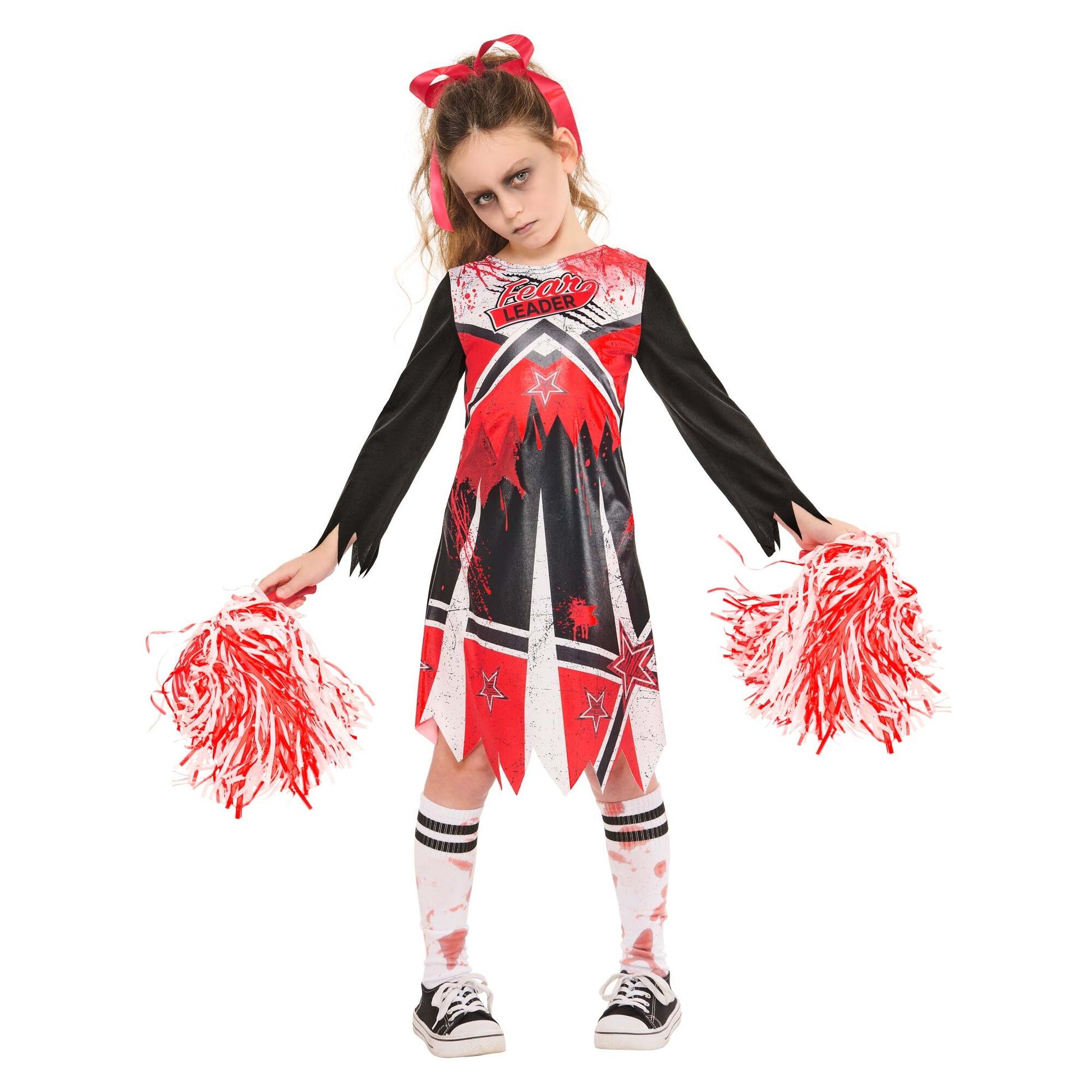 Zombie Cheerleader Costume for Kids 1