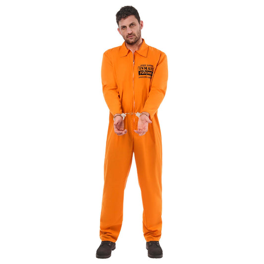 Orange Convict Boiler Suit Costume 1