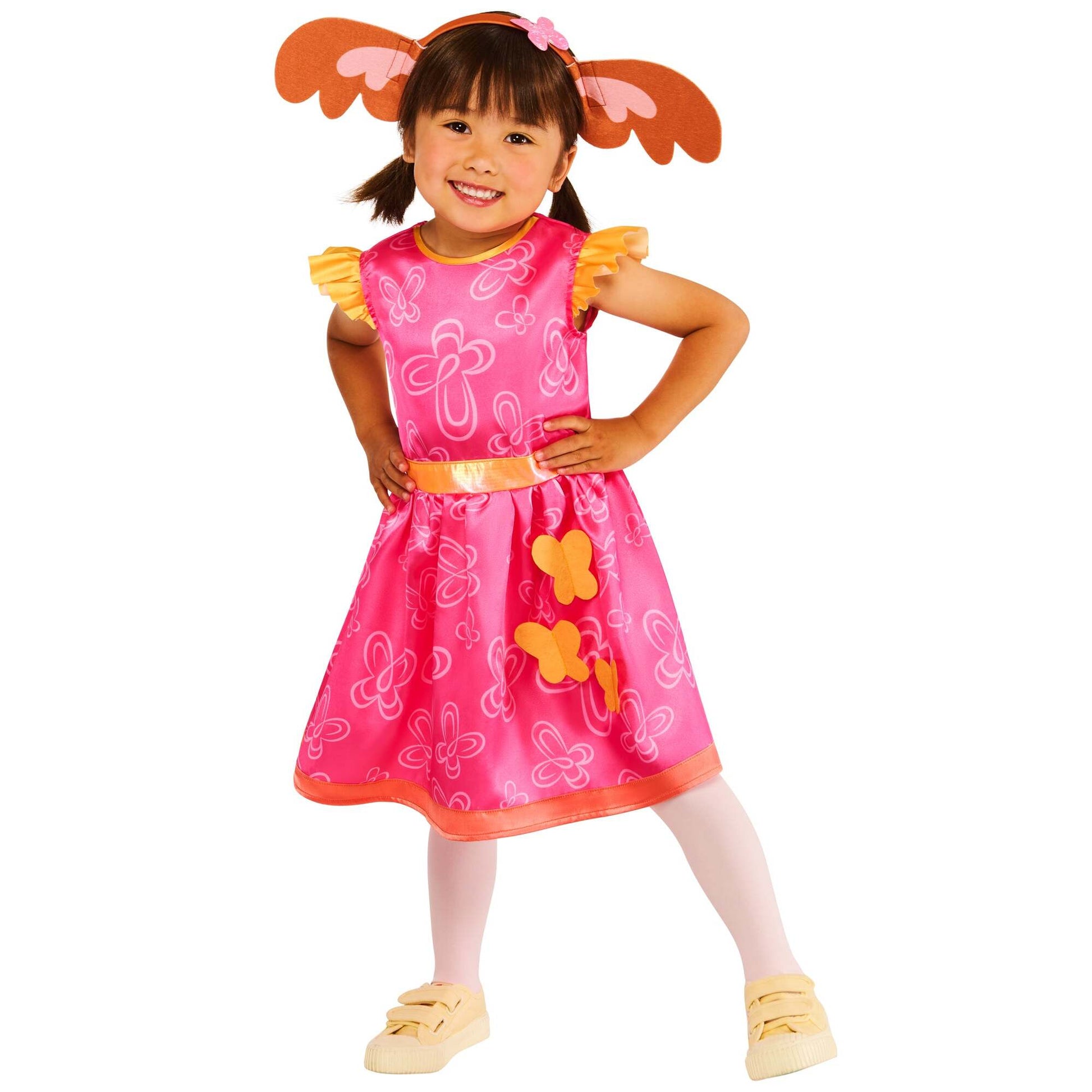 Sula Child Costume Bing Pink Dress and Headband with Ears 1