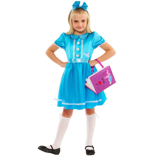 Tilda the Bookworm Costume Blue Dress for Girls 1