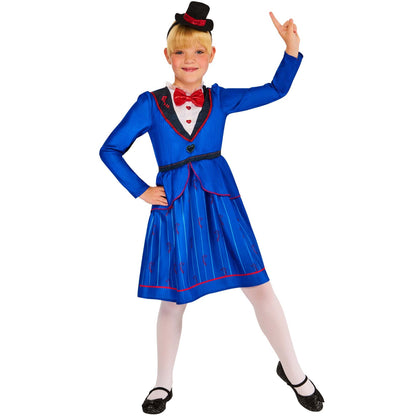 Magical Nanny Mary Poppins Dress Costume for Girls 1