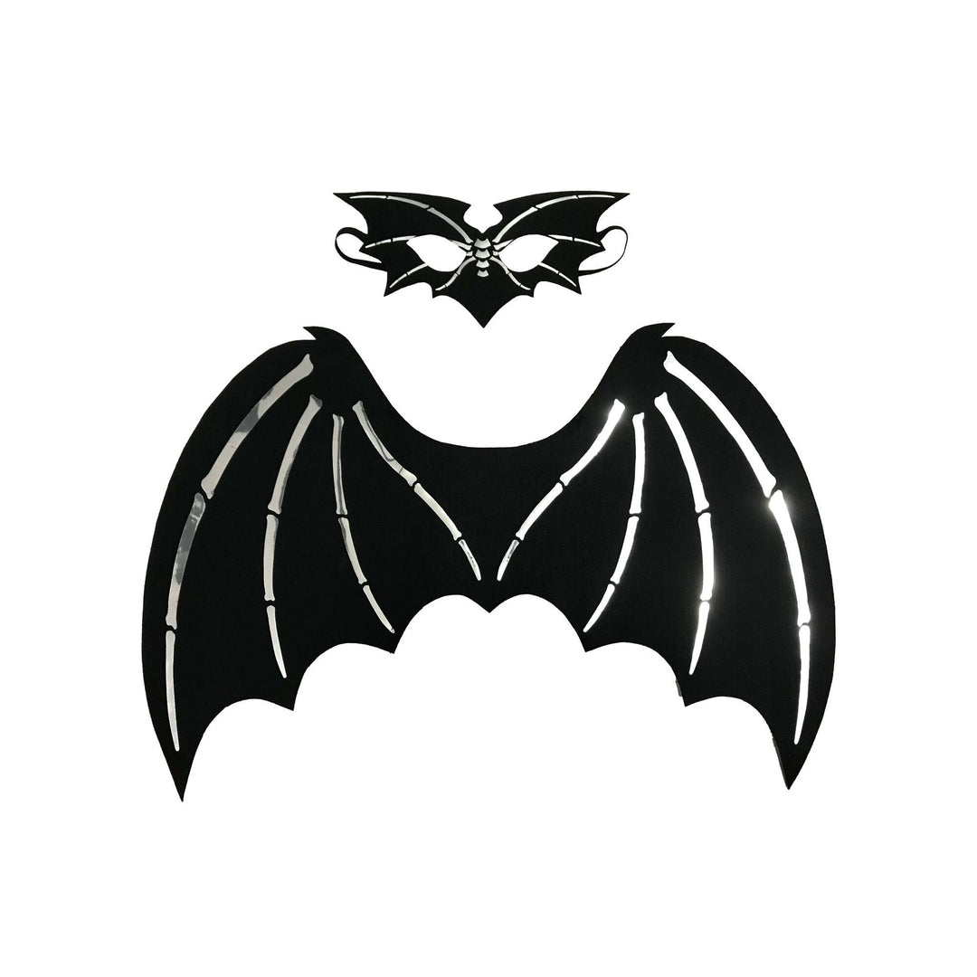 Felt Skeleton Wings with Mask Adult 1