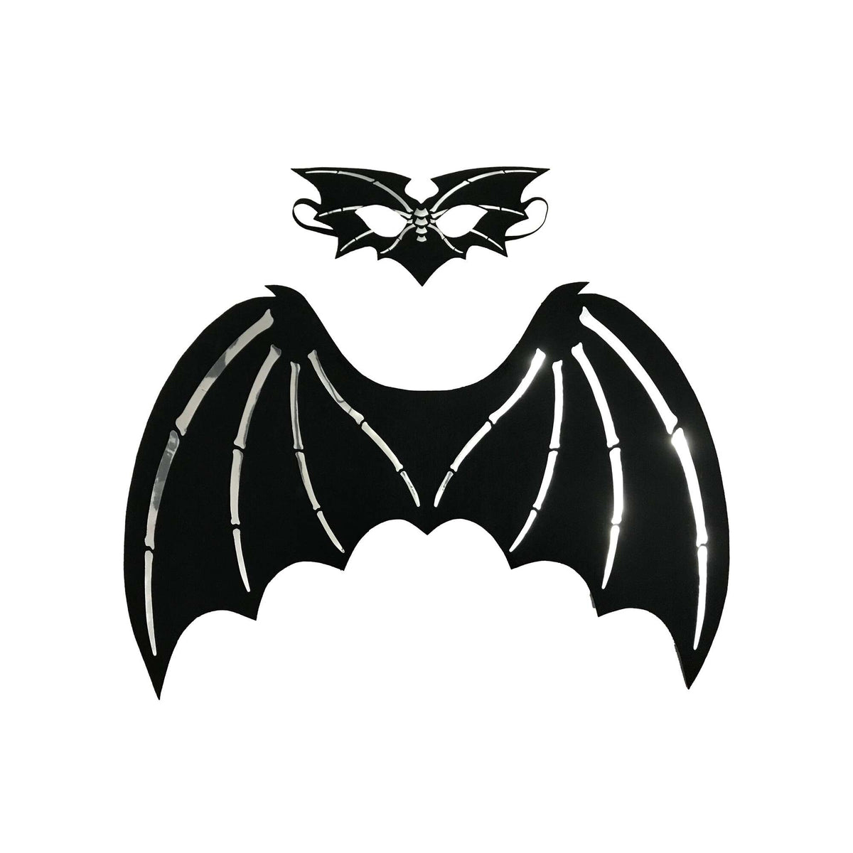 Felt Skeleton Wings with Mask Adult 1