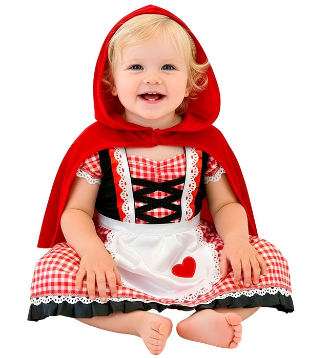 Red Capelet  Dress, Hooded Capelet 