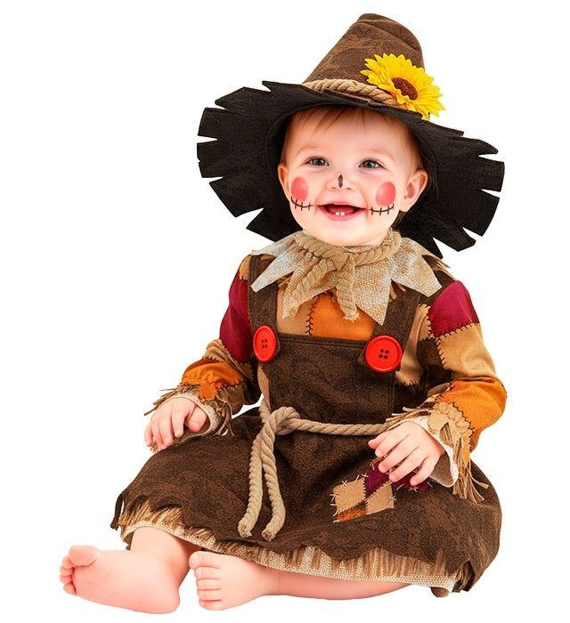 Scarecrow  Dress, Collar, Belt, Hat 