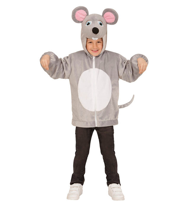 Mouse In Soft Plush  Hoodie With Mask 