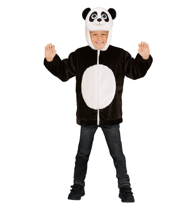 Panda In Soft Plush  Hoodie With Mask 