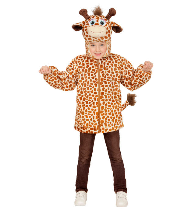 Giraffe In Soft Plush  Hoodie With Mask 