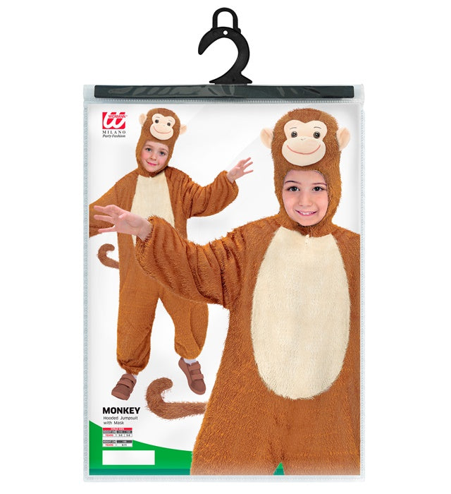 Funny Monkey  Hooded Jumpsuit With Mask 