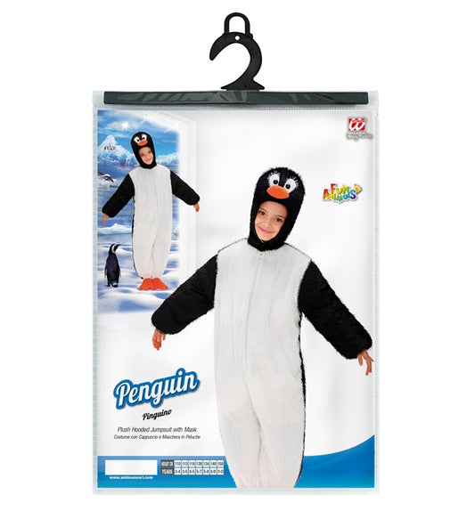 Funny Penguin  Hooded Jumpsuit With Mask 
