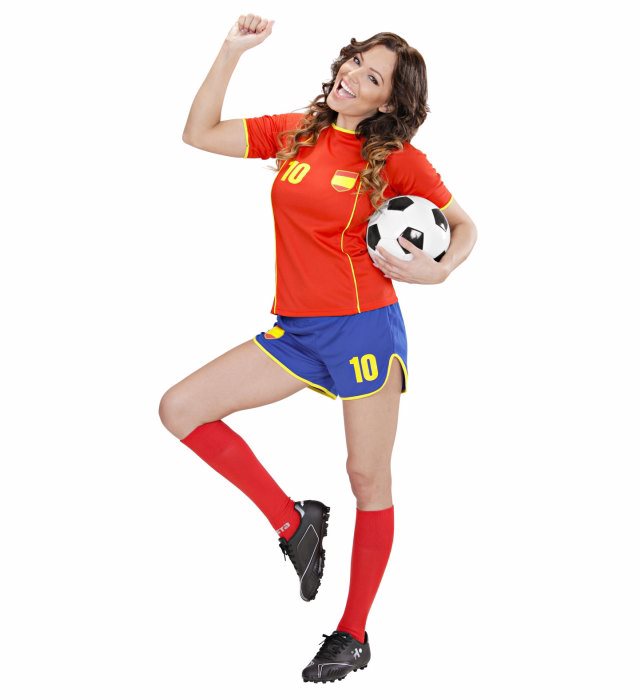 Spain Soccer Girl  Shirt, Shorts 