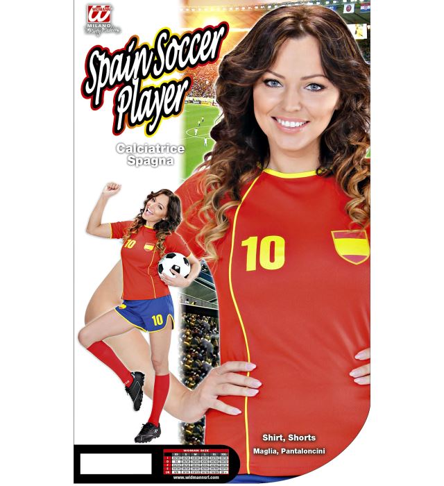 Spain Soccer Girl  Shirt, Shorts 