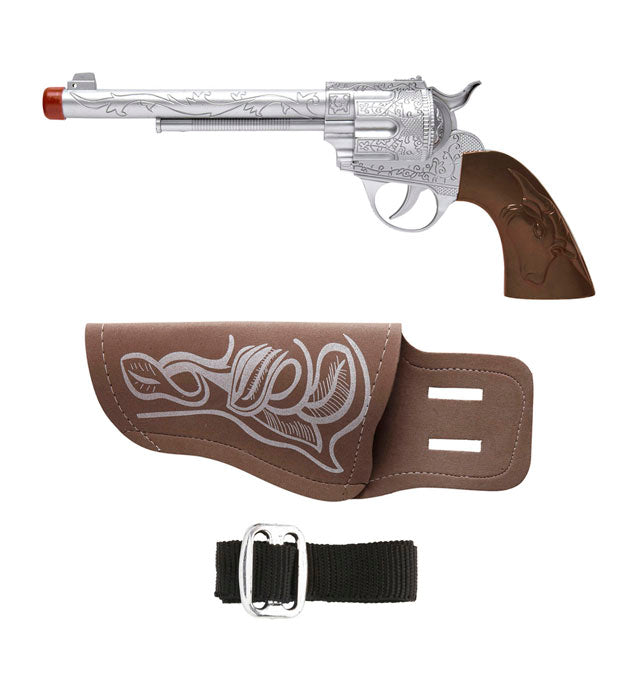 Cowboy Gun With Holster And Belt 28 Cm