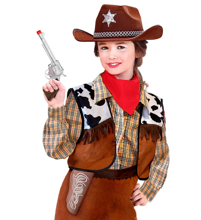 Cowboy Gun With Holster And Belt 28 Cm