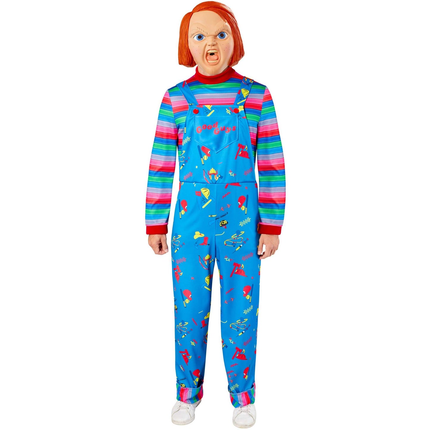 Chucky Adult Costume Childs Play 2 Jumpsuit and Mask 1