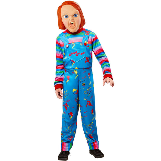 Childs Play 2 Chucky Costume Jumpsuit and Mask for Kids 1