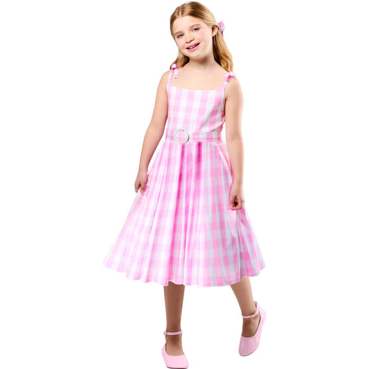 Barbie Perfect Day Cute Costume Dress in Pink from The Barbie Movie for Girls 1