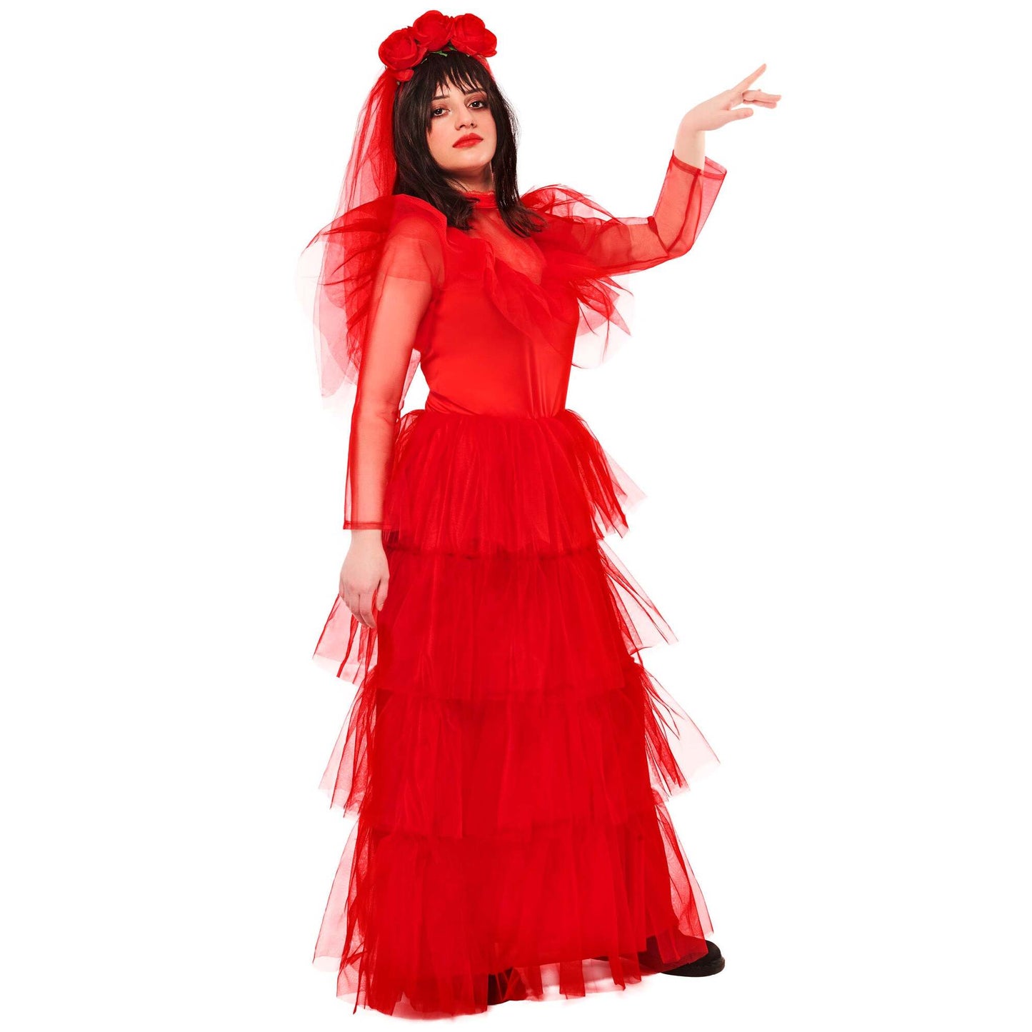 Beetlejuice Lydia Dress and Veil for Women 1