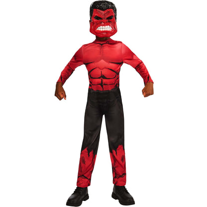 Red Hulk Child Jumpsuit Costume and Mask New World Order Movie 1