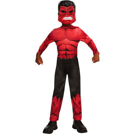 Red Hulk Child Jumpsuit Costume and Mask New World Order Movie 1