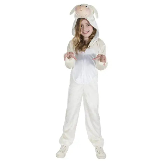 Lamb Costume Easter Dress Up Jumpsuit with Hood 1